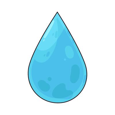 Illustration of water drop