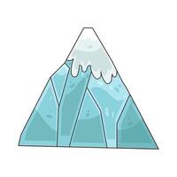 Illustration of glacier vector