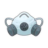 Illustration of gas mask vector