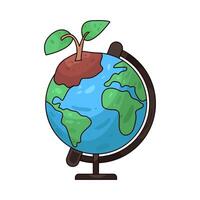 Illustration of globe vector