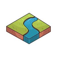 Illustration of river vector