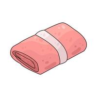 Illustration of folded towel vector