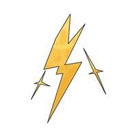 Illustration of lightning bolt vector