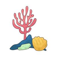 Illustration of coral reef vector