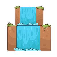 Illustration of waterfall vector