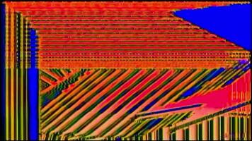 TV Color Bars Background of low and bad signal with glitch and noise effect. Old Television screen pattern of different color bars for test purposes. Showing No picture, interference and poor quality. video