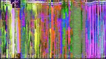 Abstract VHS Digital Animation. Old TV Screen Background. Glitch Pattern Error Effect. Real Defects Noise and Artifacts Template. Analog Noise Design No Signal. Bad TV Film Flickers 4k video