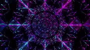 3D kaleidoscope mandala abstract background of trippy art psychedelic trance to open third eye with visuals energy chakra futuristic audiovisual vj seamless loop video