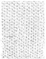 Hand Drawn Black And White Brick Wall Pattern Background vector