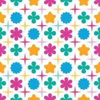 Geometric and abstract element with different shape seamless pattern background for illustration, label and advertising vector