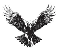 Crow attacked abstract character illustration. illustration. vector