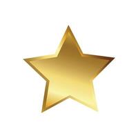 Gold style star pattern, icon vector