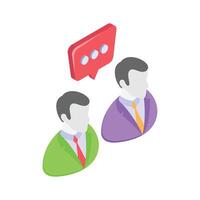 Get this creative icon of team chat in modern style vector