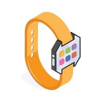 Wearable device for communication, fitness, and notifications vector