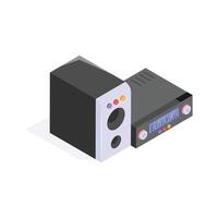 Grab this amazing icon of stereo system in trendy style vector
