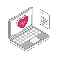 Take a look at this amazing icon of health monitoring vector