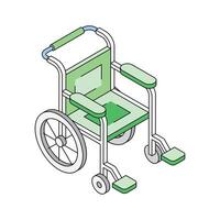 Take a look at this amazing icon of wheelchair vector