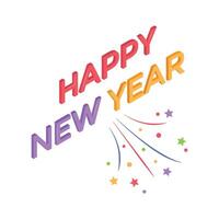 Get this amazing icon of new year banner in modern style vector