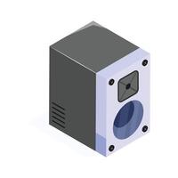 Have a look at this amazing isometric icon of speaker, audio system vector