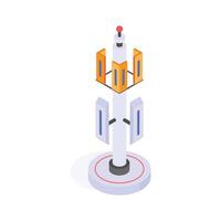 Have a look at this creative isometric icon of telecommunication antenna vector