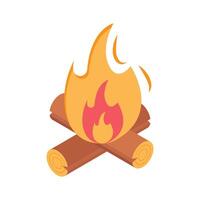 Take a look at this creatively crafted isometric icon of bonfire in modern style vector