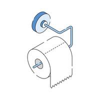 Toilet paper roll representing hygiene and sanitary essentials vector