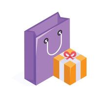 A wrapped present for special occasions and celebrations vector