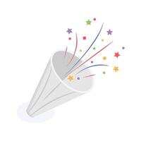 A burst of confetti to brighten any party vector