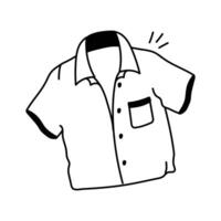Classic short sleeve shirt in modern design style vector