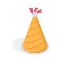 Take a look at this amazing ico of party hat in isometric style vector