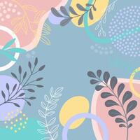 Hand drawn banners spring background for design. vector
