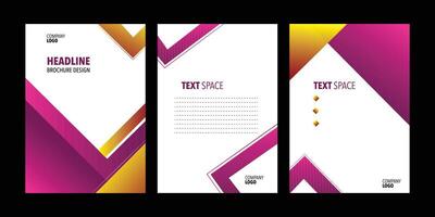 Modern brochure design template with a cover back and inner vector