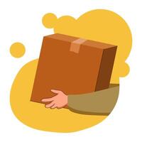 Hands Receive Package vector