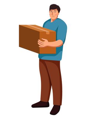 Delivery Men With Box