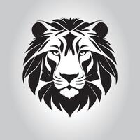 Lion outline sketch drawing mammal representation vector