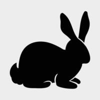Rabbit animal icons of black color vector