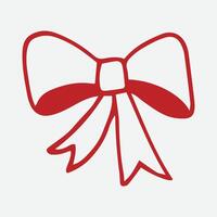 Christmas ribbon bow icons of color design vector