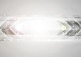 Shiny grey abstract technology background vector