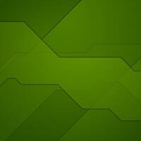 Abstract green tech geometric background vector