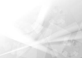 Grey geometric technology abstract background vector