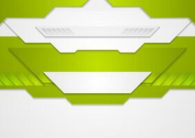 Green grey abstract tech brochure background vector
