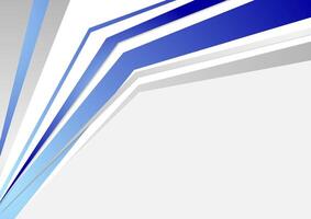 Bright blue tech abstract stripes background vector