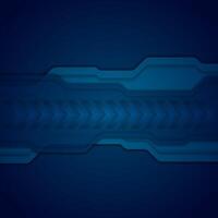 Dark blue abstract technology background vector