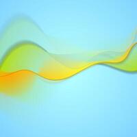 Abstract colorful smooth blurred waves background vector
