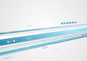 Blue tech corporate motion background with arrows vector