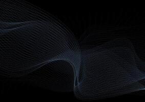 Dark blue abstract dotted sci-fi tech background vector