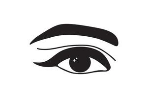 A Minimalist Depiction of the Eye Capturing Mystery and Depth. vector