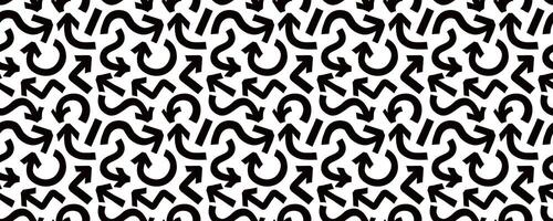 Arrow pattern marker bold style black color vector