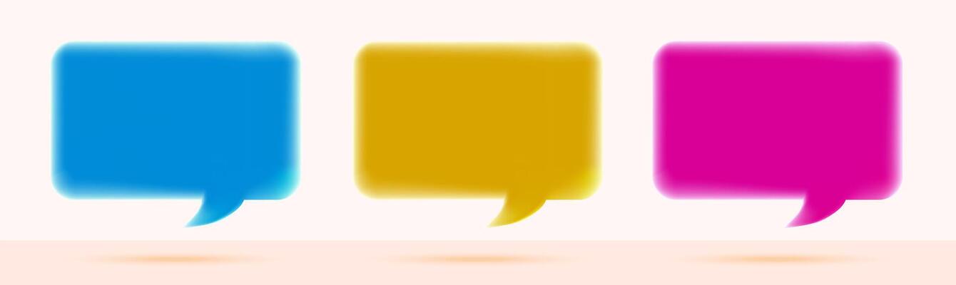 3D speech bubble isolated on white background