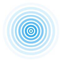 Radar icon blue color isolated on white background vector